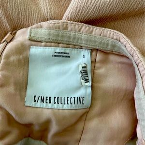 Nude and white C/MEO DRESS